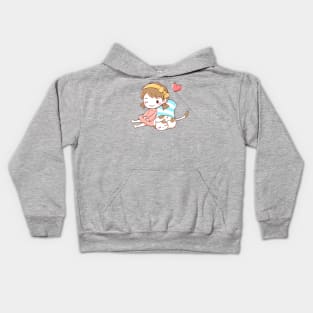 Kawaii Kitty Love Kids Hoodie